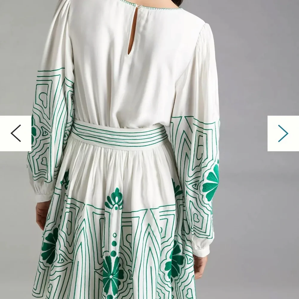 Anthropologie Forever that Girl Embroidered Mini Dress 👗 - Picture 3 of 7